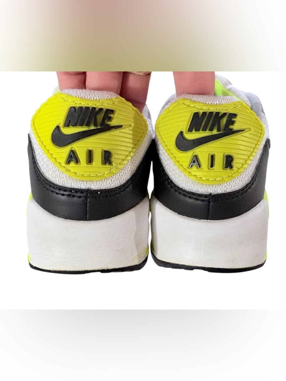 Nike Air Max 90 OG Volt, Neon Yellow Sneakers Sz 6 Women Running Shoes Blokecore - Picture 8 of 13